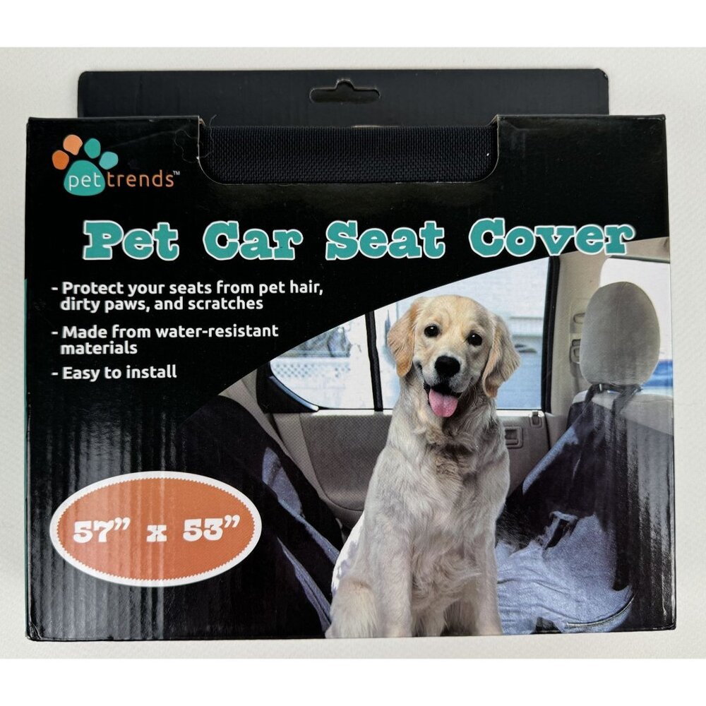 Pet Trends Pet Car Seat Cover 57"X53" Water Resistant Scratch Proof Protect NEW